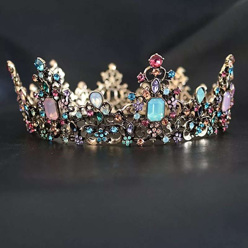 The Baroque Luxury Crystal Bridal Tiara