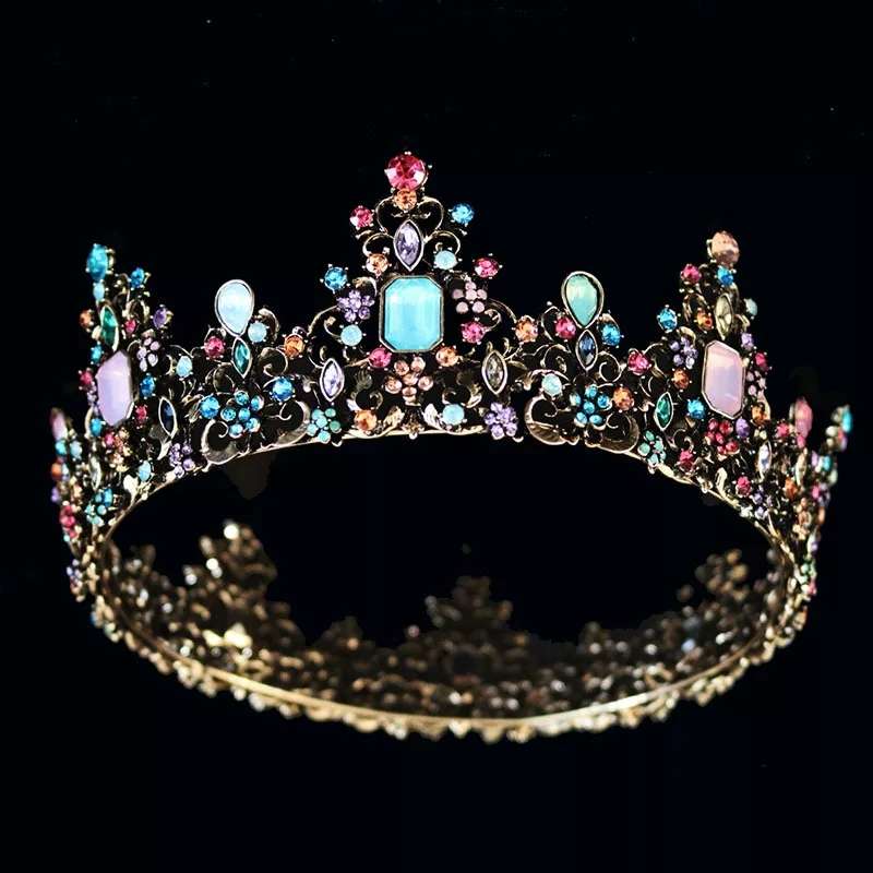The Baroque Luxury Crystal Bridal Tiara