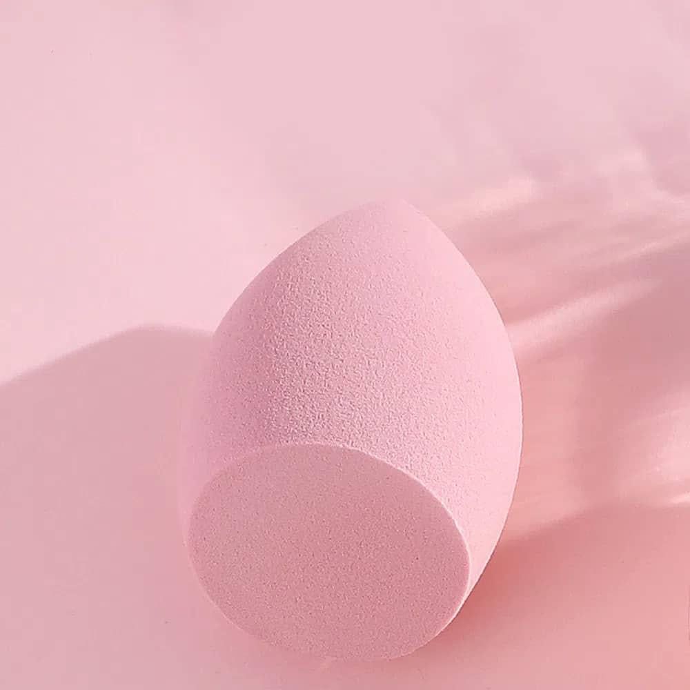 Makeup Sponge Beauty Blender Set, 4 Air Cushion Puffs with Clear Storage Case, Purple, Pink, Green, Yellow