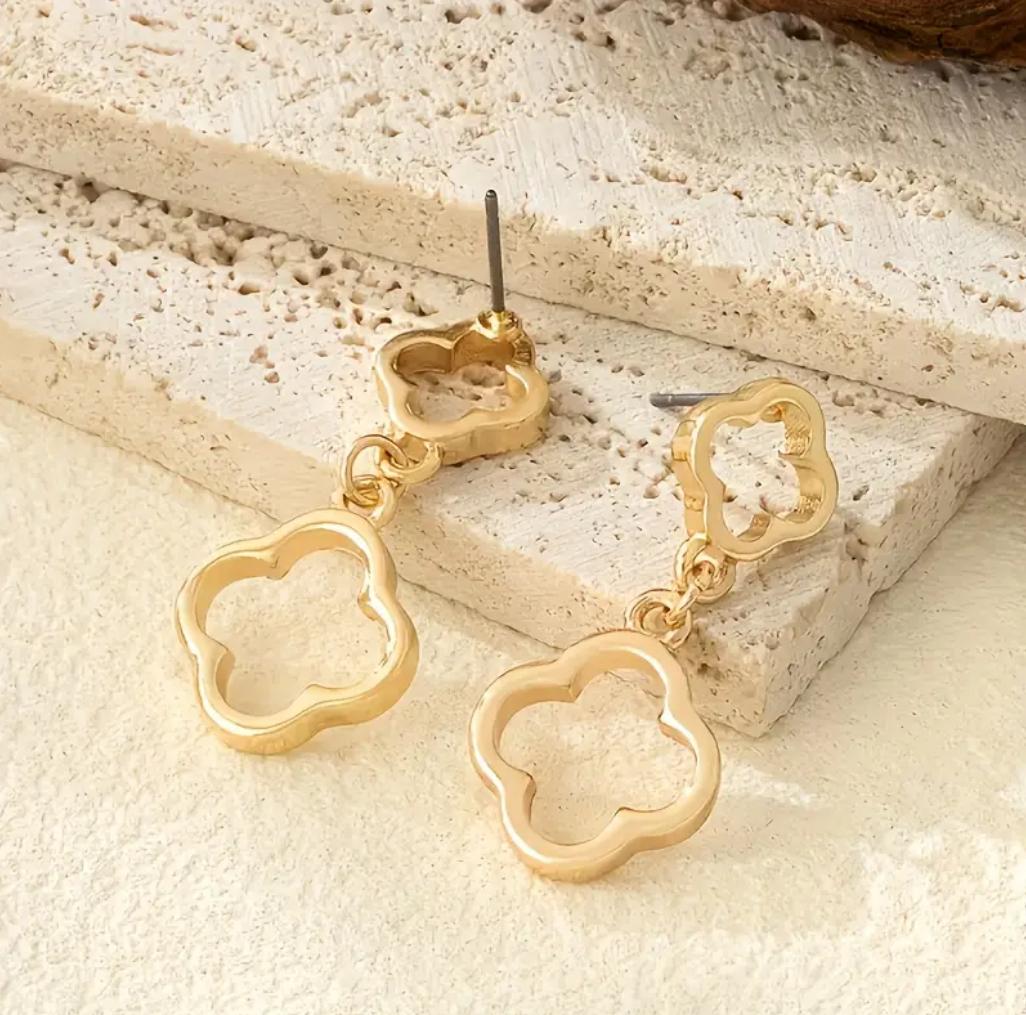 Four-leaf Clover Dangle Earrings