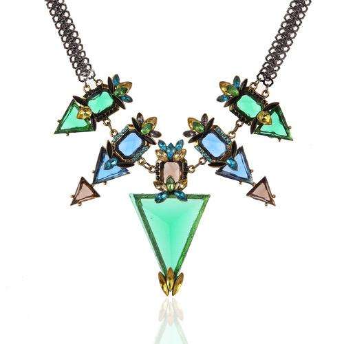 The Kaleidoscope Crystals Statement Necklace