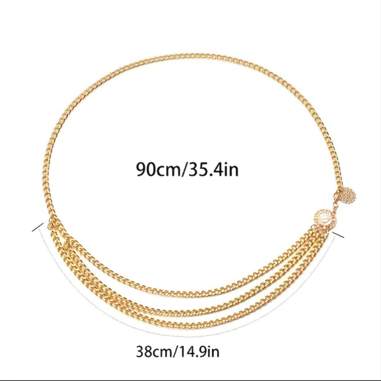 Sun Flower Boho Tassel Waist Chain Belt
