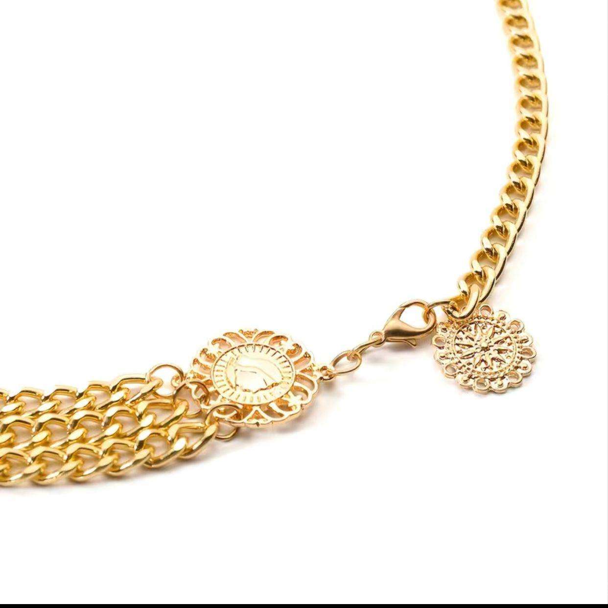 Sun Flower Boho Tassel Waist Chain Belt