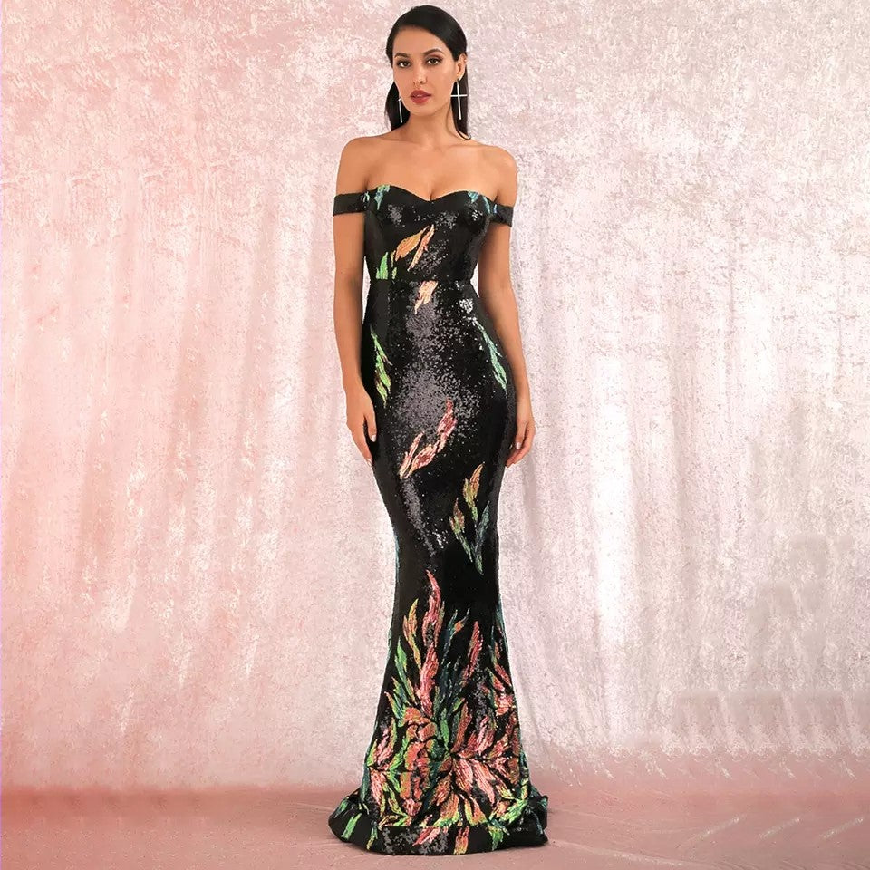 Sexy Sequins Maxi Dress