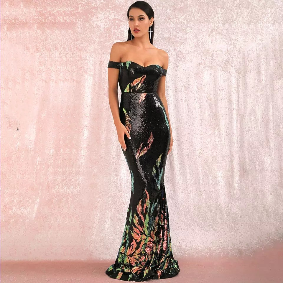 Sexy Sequins Maxi Dress