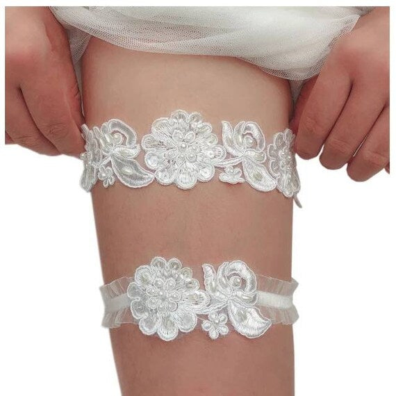 Sexy Lace Elastic Leg Garter Belt