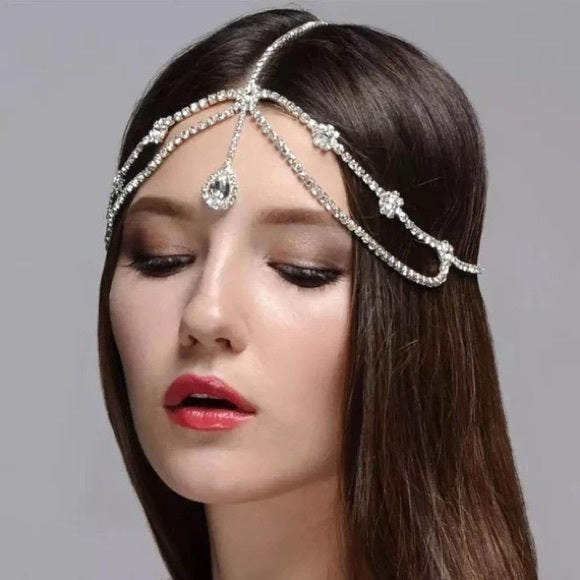 The Amy Crystal Hair Chain