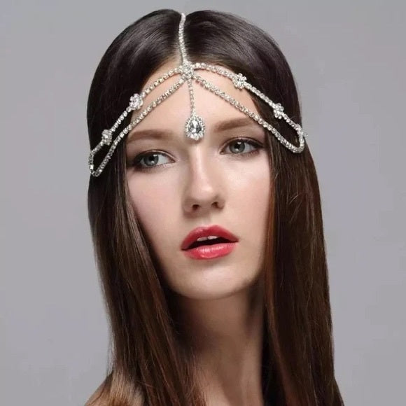 The Amy Crystal Hair Chain