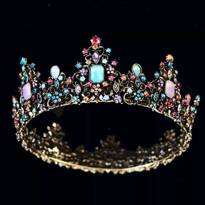 The Baroque Luxury Crystal Bridal Tiara