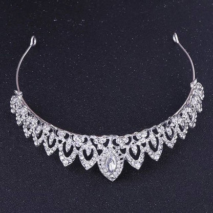 Europe And America Gorgeous Crystal Jewelry Tiara Crown Alloy Rhinestone Bride hairdress