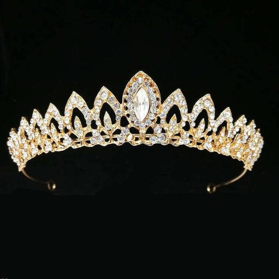 Europe and America Gorgeous Crystal Jewelry Tiara Crown Alloy Rhinestone Bride hairdress