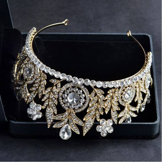 The Grace Tiara in Silver And Gold