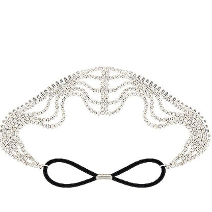 Elastic Rhinestone Chain Headband