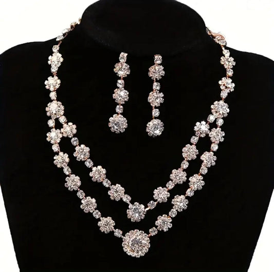 The Rhinestones Layered Necklace