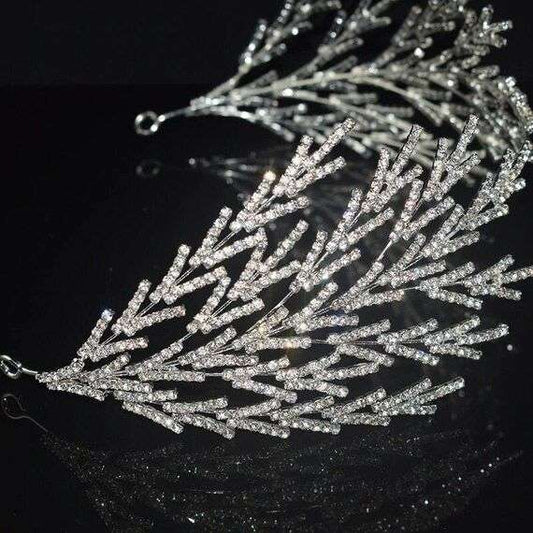 Retro Luxury Baroque Crystal Bridal Headband