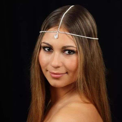 Indian Tassel Water Drop Hair Chain