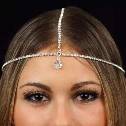 Indian Tassel Water Drop Hair Chain