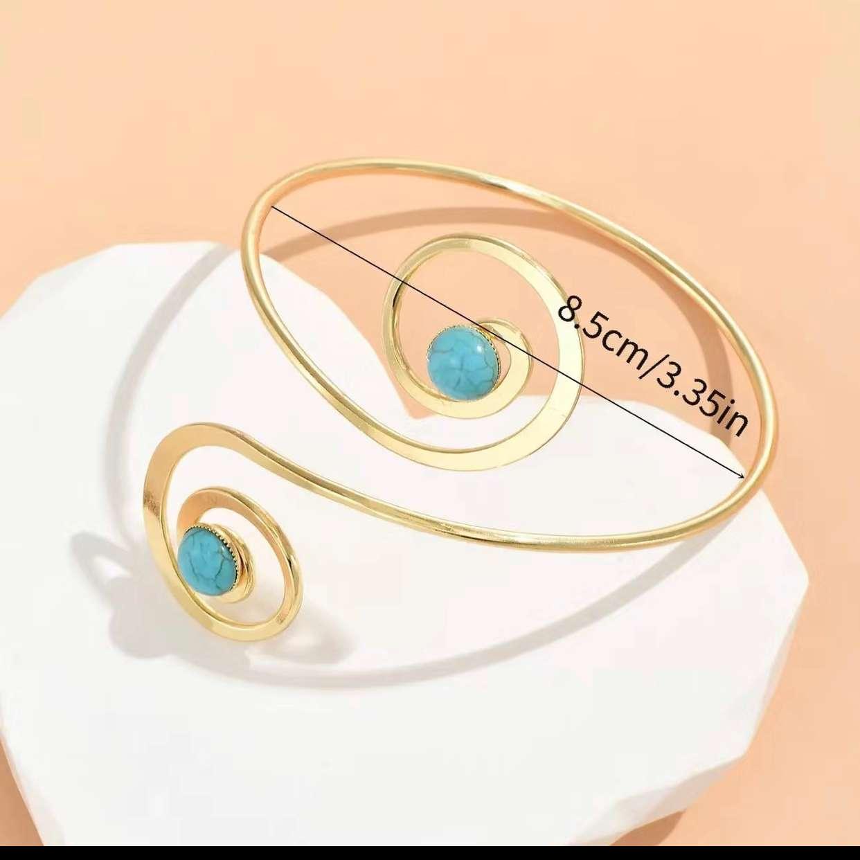 Turquoise Swirl Armband