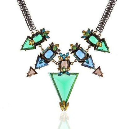 The Kaleidoscope Crystals Statement Necklace