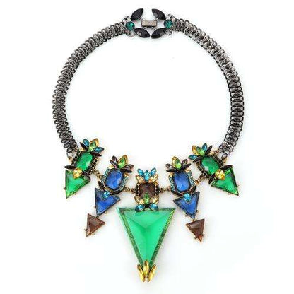 The Kaleidoscope Crystals Statement Necklace