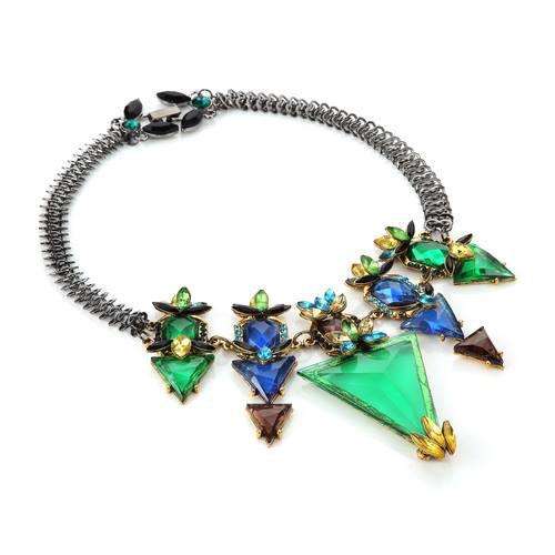 The Kaleidoscope Crystals Statement Necklace