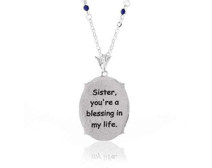 Sister Blessing Cameo Necklace