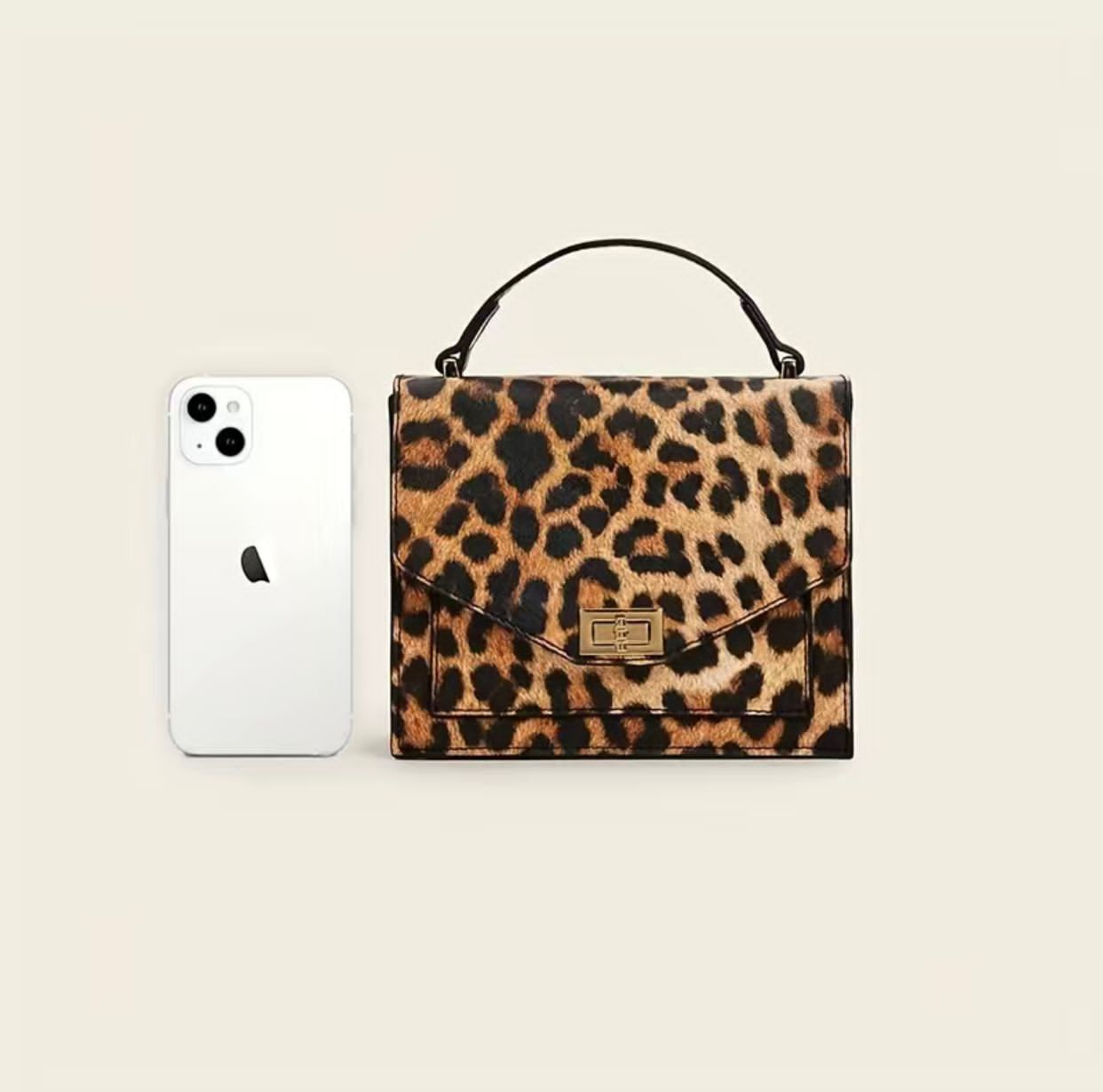 Leopard Print Clutch Bag