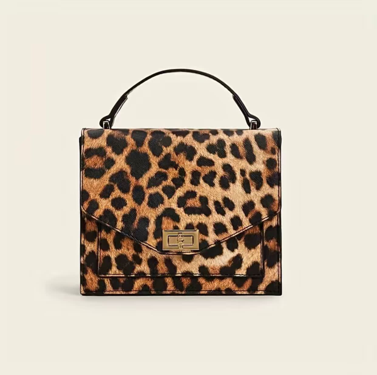 Leopard Print Clutch Bag