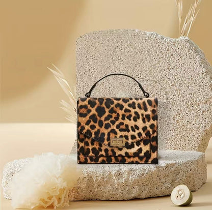 Leopard Print Clutch Bag