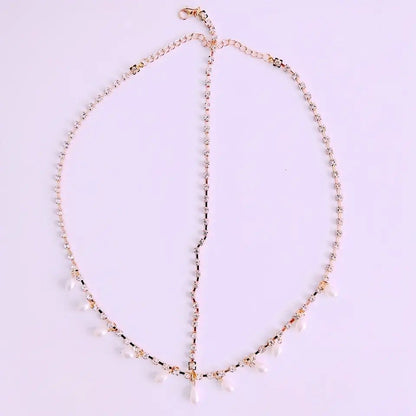 Pearl Bridal Hair Chain