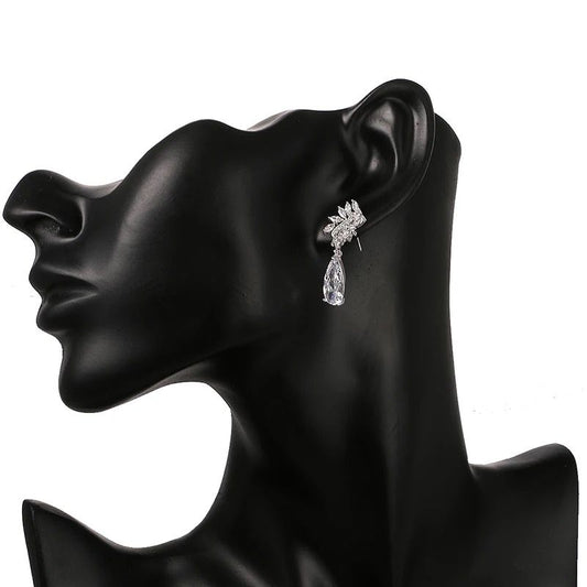 CZ Waterdrop Earrings