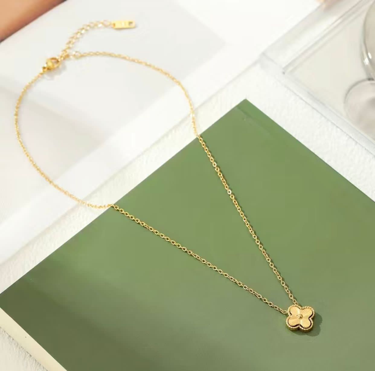 Gold Clover Leaf Necklace