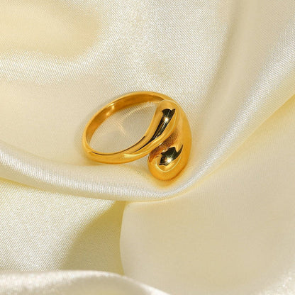 The Iris Stackable 18k Gold Plated Ring