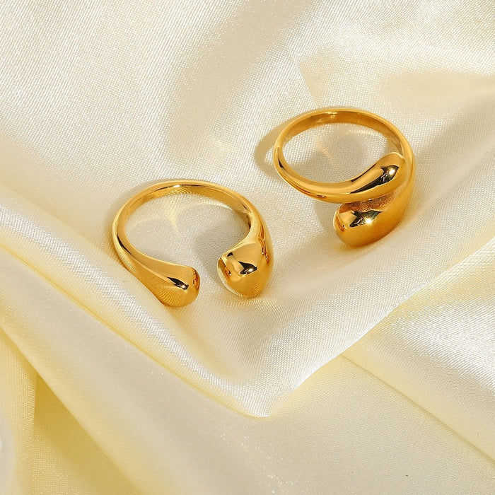 The Iris Stackable 18k Gold Plated Ring