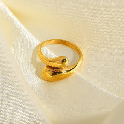 The Iris Stackable 18k Gold Plated Ring