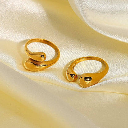 The Iris Stackable 18k Gold Plated Ring