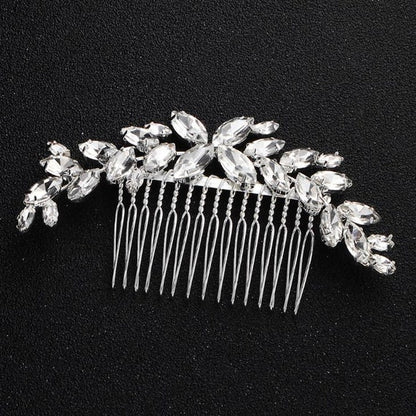 Half Moon Crystal Hair Comb