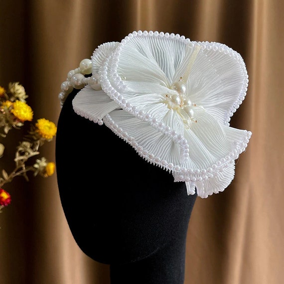 Vintage Satin Bridal Flower Headband