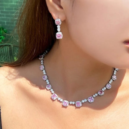 Pink Lady CZ Jewelry Set